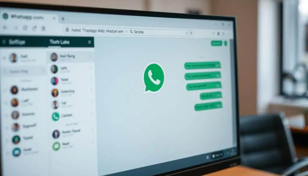 whatsapp web interface